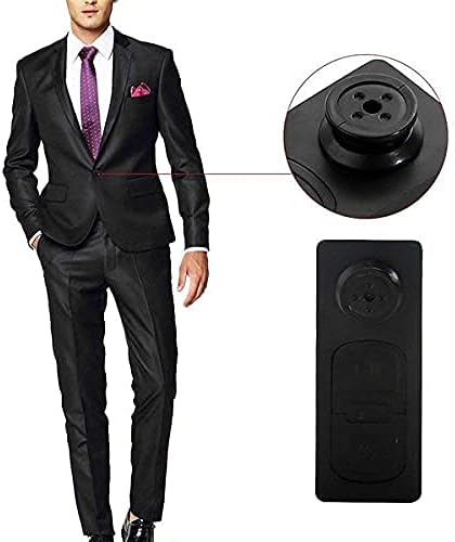 TECHNOVIEW Spy Mini Hidden Camera in Button Portable Video and Audio Recorder 720p HD Resolution Portable Spy Device HD Video Recording for Home/Car/Office/Meetings/Room Indoor