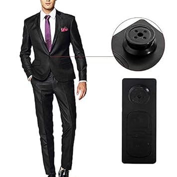 TECHNOVIEW Spy Mini Hidden Camera in Button Portable Video and Audio Recorder 720p HD Resolution Portable Spy Device HD Video Recording for Home/Car/Office/Meetings/Room Indoor