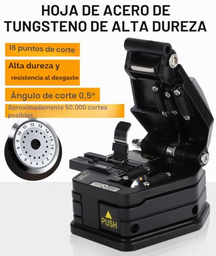 Cuchilla de fibra óptica para corte de cables de precisión con bolsa de transporte integrada 7