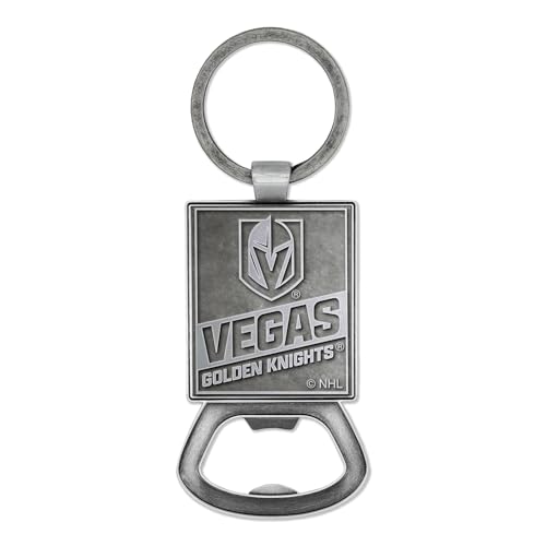 Porte-clés décapsuleur NHL Vegas Golden Knights en étain noble gravé