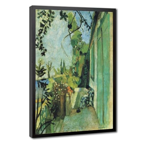 Toile Henri Matisse terrasse St Tropez cadre à suspendre décoration murale