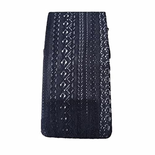 Suammiitstrieadea Knitted Cotton Tights Women Beautiful Lace Tights High Waist Stocking Striped Stockings Female Pantyhose Good Elasticity Black