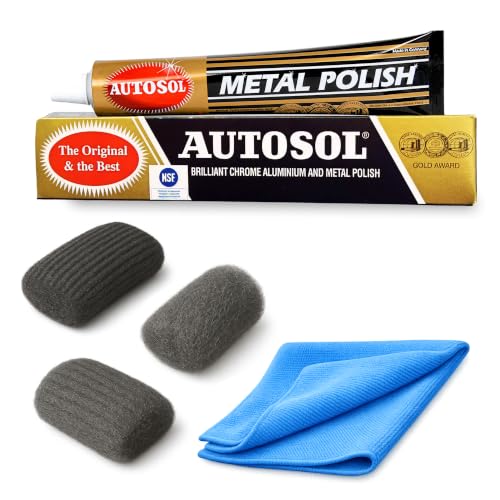 All-Purpose Metal Polish Kit Chrome Aluminium & Steel Wool Set