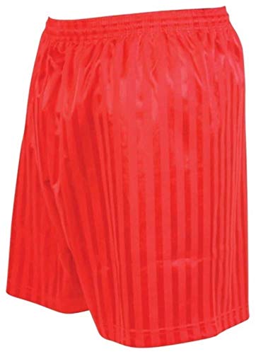 Image of Precision Striped Continental Football Shorts 34-36 inch Red