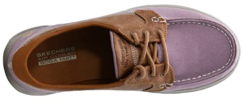 Skechers Skechers Women's Go Walk Lite Boat Shoe, Light Mauve, 6.5 M US