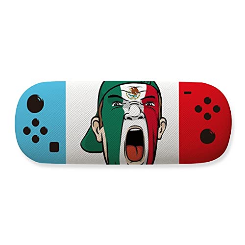 Étui de rangement pour lunettes drapeau mexicain : protection rigide et élégante au quotidien