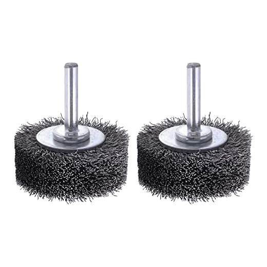 2 Pack Wire Wheel Brush Wire Wheel Brush for Drill Attachment, Rocaris 2 Inch Heavy Duty Wire Brushes Removal Paint Rust & Corrosion, 0.0118" Carbon Steel Wire, 1/4in Shank, 20000RPM