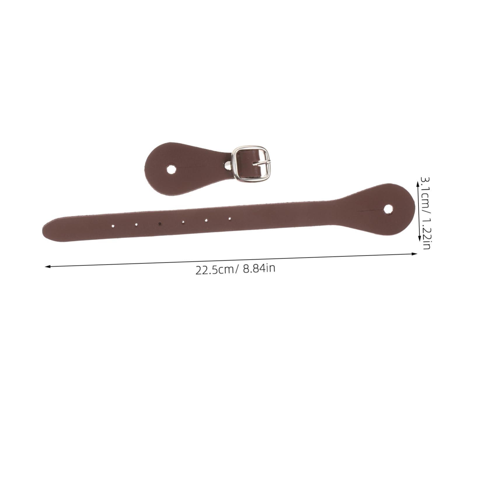 Sosoport 2pcs Men and Women Adjustable Spurs Straps Pu Western Spurs Western Accessories Boot Spurs for Men Cowboy Boot Straps Spurs for Cowboy