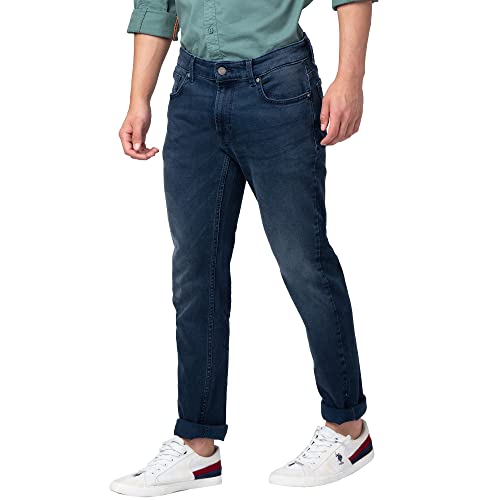 Image of Spykar Men's Rover Regular Fit Mid Rise Casual Jeans