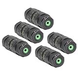 Domary Scatola di Giunzione IP68 M25 Connettore a 3 Conduttori Gamma di Cavi da 9-12 Mm con Contatti in Ottone per Collegamento a Lampione da Giardino con Luce LED per Esterni