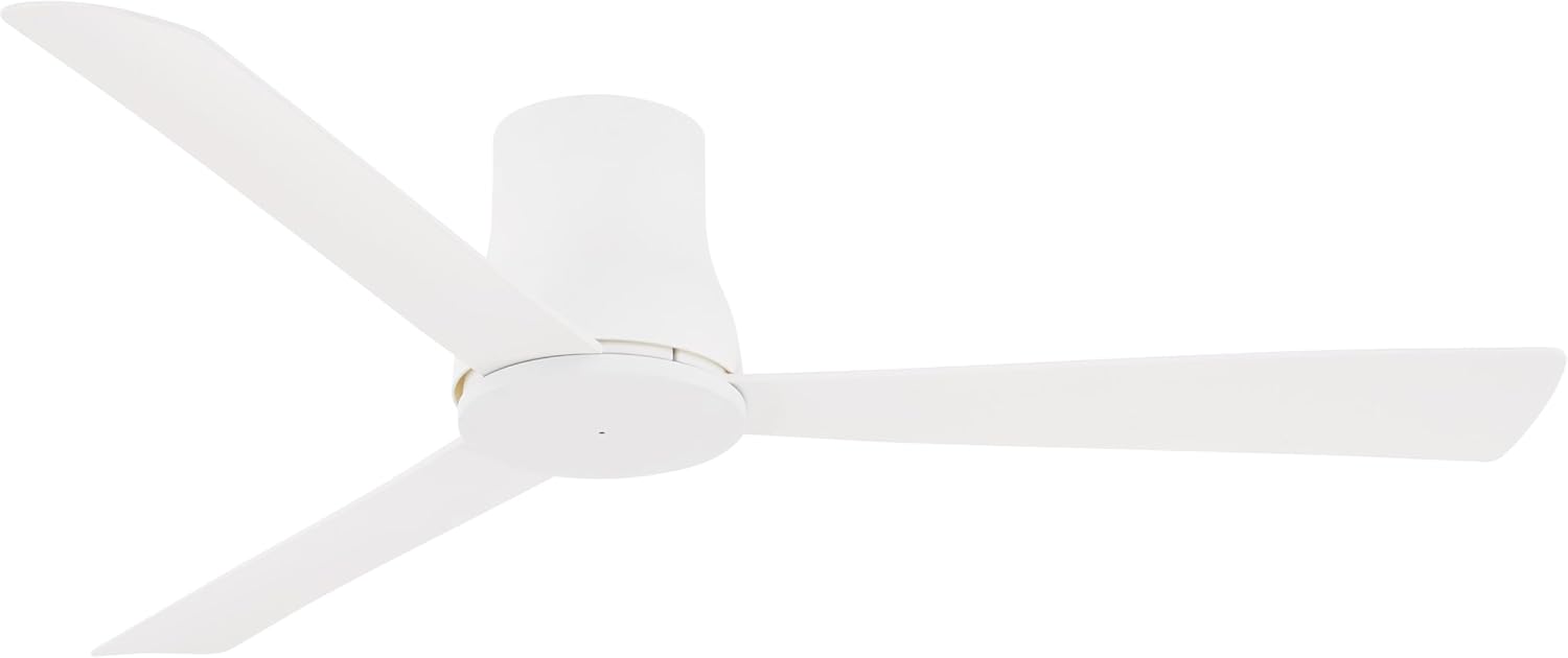 MINKA-AIRE F873-WHF Simple Flush 52" 3-Blade Ceiling Fan in Flat White Finish with Flat White Blades