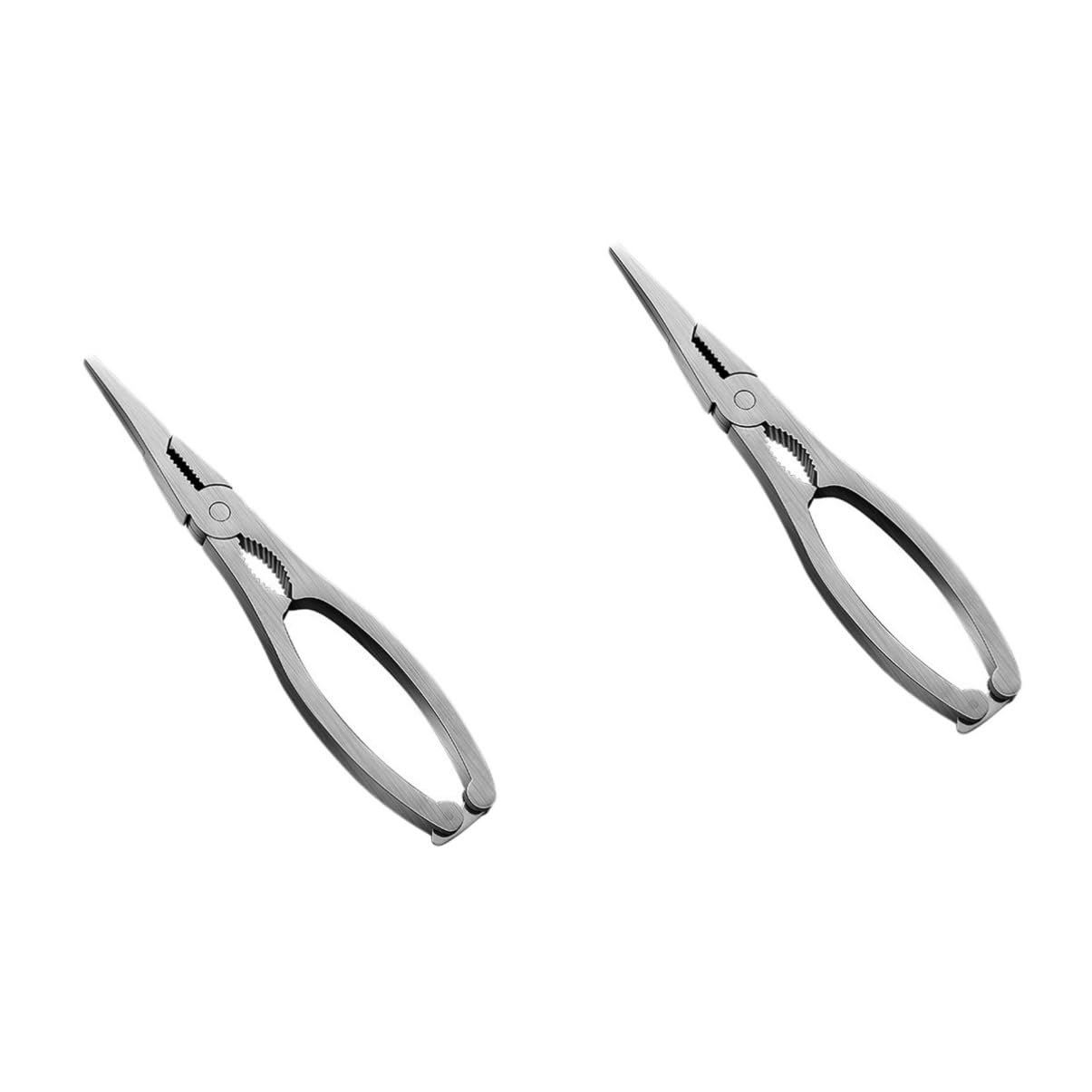 Ciieeo 2 pcs Stainless Steel Seafood Crackers Nut and Crab Opening Tools for Easy Shell Removal Ergonomic Design for Comfortable Use