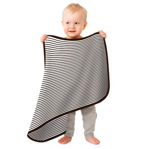 Image of College Baby Infant Striped /Solid Blanket, Unisex, One Size 37.5 X 33.5