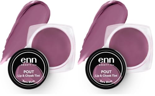 Image of Enn Beauty Pout Lip, Cheek & Eyeshadow Tint with SPF 10 withThe Goodness of Jojoba & Avocado Oil, Natural Blush for Women, Long Lasting, Sls & Paraben Free - Bare Blush, 5gm (Pack of 2)