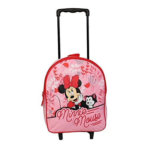 Bagtrotter Sac à Dos à roulettes Maternelle 31 cm Disney Minnie Chat Rose