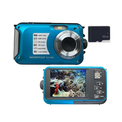 Caméscope portable étanche 1080p pour la plongée sous-marine à 30 mètres