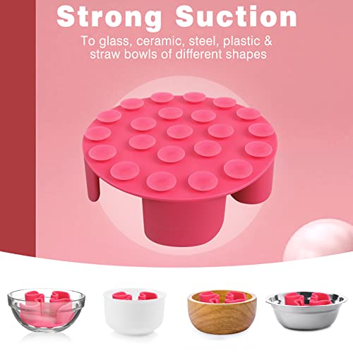 Winsee Slow Feeder Dog Bowls Insert, Soft Silicone Slow Eating Dow Bowl For Small Medium Large Dogs(Pink, S) #TOP5