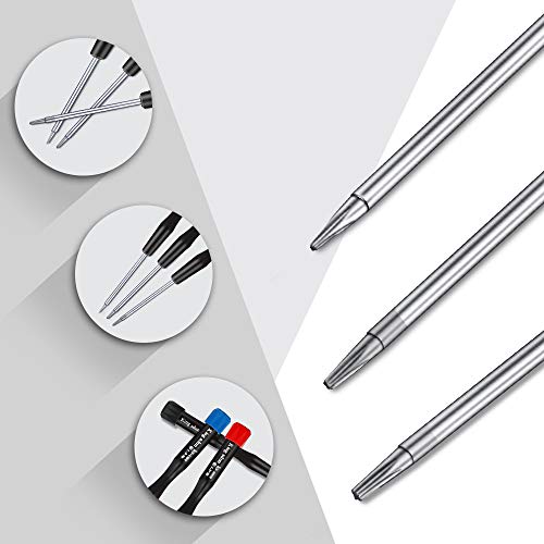 Kingsdun 5in1 Pentalobe Screwdriver Set,Star 5-Pointed Pentalobe P2 P5 P6 Screwdriver with 2 Opening Pry Tools for iPhone and Macbook Repair