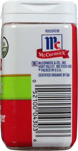 Mccormick 52100043036 Organic Pure Ground Black Pepper thumb #12