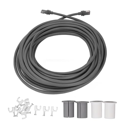 Cabo de Satélite Retangular, Cabo de Substituição à Prova D'água de 30 Pés Com 4 Capas Protetoras e