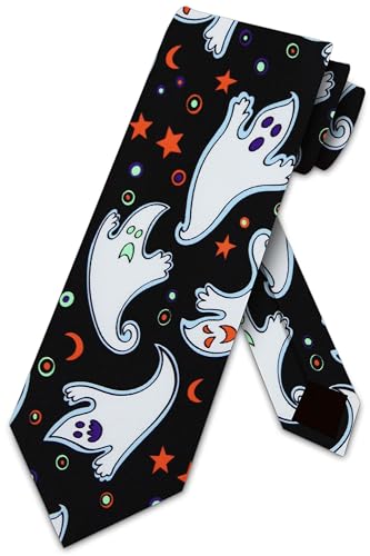 Three Rooker Flying Ghosts Halloween tie
