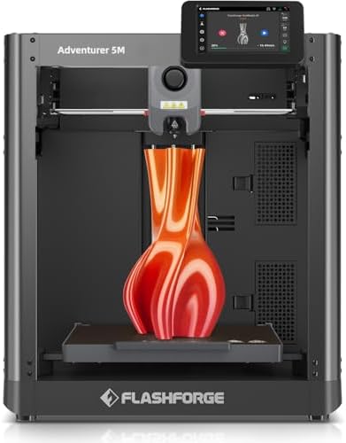 FLASHFORGE AD5M 3D Printer Fully Auto Calibration Print with 1-Click Max 600mm/s Speed, All-Metal CoreXY Structure Precise Printing, Easy-Maintenance Quick-Swap Nozzle, Print Size 220x220x220mm