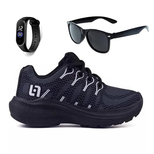 Tenis Infantil De Amarrar Meninos Leve Desenhos LIGHT + Oculos Relogio (24, Preto)