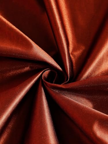 Image of Fashion String 2 Pieces 3D Tulip Patch Grommet Polyester Long Door Curtains - 9 Feet, Brown