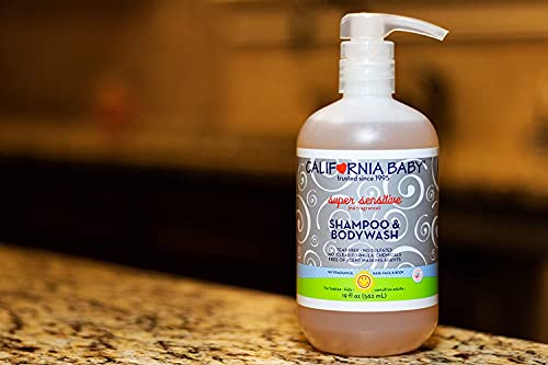 image for California Baby Super Sensitive Shampoo and Body Wash - Hair, Face, an