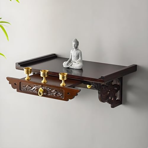 Table d'autel personnelle en bois de bambou pour créer un coin zen chez soi