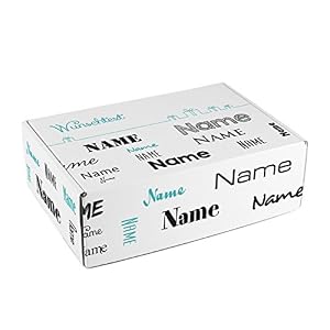 Herz & Heim Personalisierter Geschenkkarton Schwarz mit Wunschtext