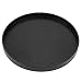 Produktbild VIFERR Serviertablett, Holz Serviertablett Schwarz Runde Speisen Tablett Frühstück Tee Lebensmittel Server Geschirr Wasser Trinken Platter 33cm
