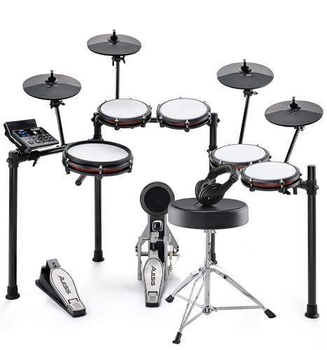 Alesis Nitro Max Batteria Elettronica a 10 pezzi con Pelli