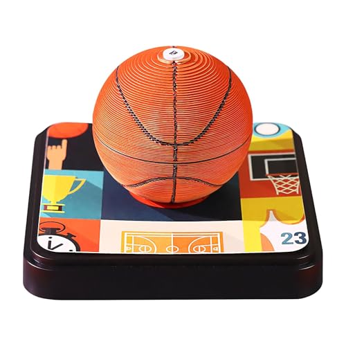 Calendrier 3D 2026 et bloc-notes de basket-ball pour le réfrigérateur de la famille