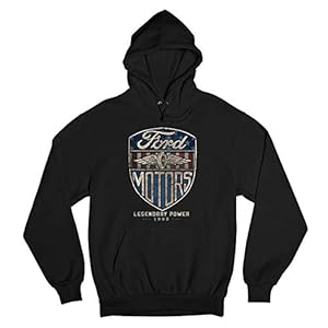 Tee Hunt Ford Motors Legendary Power Sweatshirt Automotive Licensed Hoodie