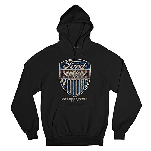 Tee Hunt Ford Motors Legendary Power Sweatshirt Automotive Licensed Hoodie