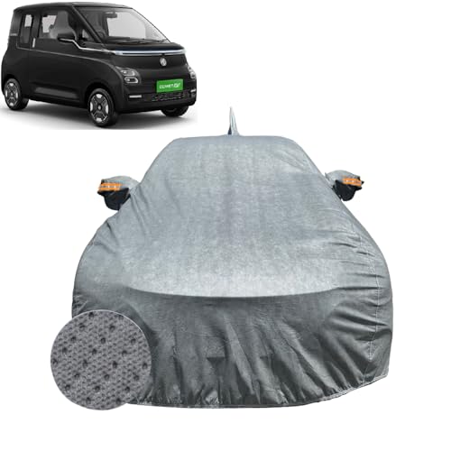 Image of Car Cover for MG Comet EV (2023-2026) | 100% Waterproof Cover with Reflective Mirror Pockets | Dustproof, Scratchproof, Heatproof Comet EV Car Cover |Soft Cotton Lining| Grey