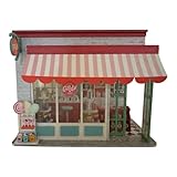Genérico Miniatura “Cotton Candy Shop” – Tienda de Dulces Artesanal para Montar | Maqueta DIY de 316 Piezas
