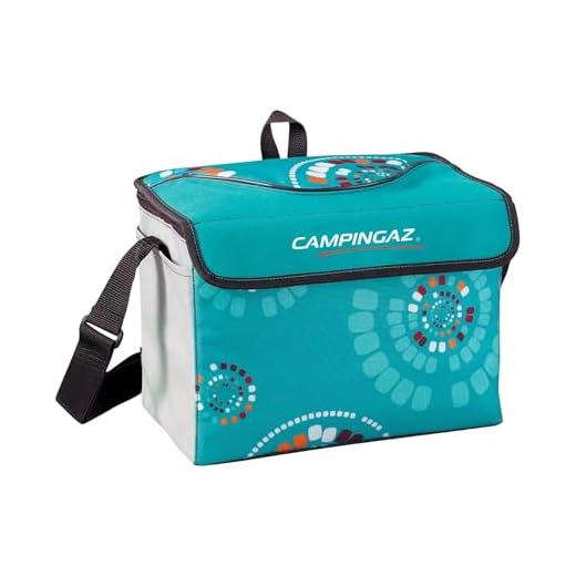 Campingaz Ethnic MiniMaxi 9L Soft Cooler Bag – Ice Retention Up to 9 Hours, Holds 12 Cans or 8 Bottles, Lightweight Portable Cooler