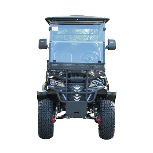 X-ARK 4-Seater Electric Golf Cart for Adults, 23.5 All-Terrain Off-Road Tires, 5000W High-Power Motor, 60 Miles Max Range, 10 Inch Flat Touch Screen, Large Storage Box, Hotel, Beach, Farm, Park