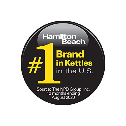 Hamilton Beach 1.7L Electric Tea Kettle, Water Boiler & Heater, LED Indicator, Built-In Mesh Filter, Auto-Shutoff & Boil-Dry Protection, Cordless Serving, Variable Temp, Clear Glass (40941R) by Hamilton Beach - Image 8