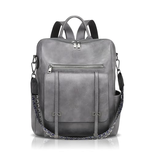 Imagen de Luxvara Mochila Mujer Impermeable Antirrobo Ligera de Piel PU