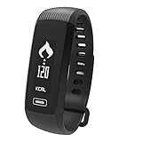 Istyle Smart Band Bluetooth Wristband Blood Pressure/Blood Oxygen/Sleep Monitor/Heart Rate Monitor/Pedometer Fitness Tracker for iOS Android Smart Phone (Black)