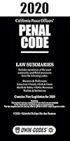 2020 CALIFORNIA PENAL QWIK-CODE 156325560X Book Cover