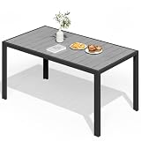 table haute exterieure design 【Conception Pensée pour les Moments de Partage】 : Conçue pour enrichir votre vie en extérieur, cette table allie fonctionnalité et esthétique pour votre jardin, terrasse ou balcon. Elle offre un excellent rapport qualité-prix pour des moments de convivialité et de qualité en plein air.