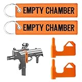 BULLIX Chamber Safety Flag for Rifle Handgun Shotgun with Bonus Bright Reflecting Light Tags, Essential Gun Safety Accessories for Pistol, Rifle Shorter Chamber (Orange)