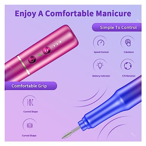 Taladro de uñas portátil para retirar gel acrílico sin esfuerzo 4