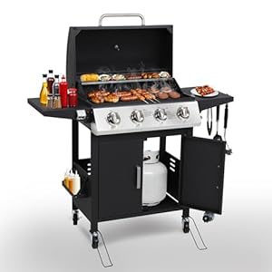 HUGROVE Propane Gas BBQ Grill with ...