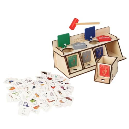 Jeu de tri des déchets en bois UPKOCH pour éveil enfant