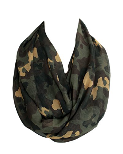 Etwoa Camouflage Infinity Scarf Circle Loop Scarf #TOP3